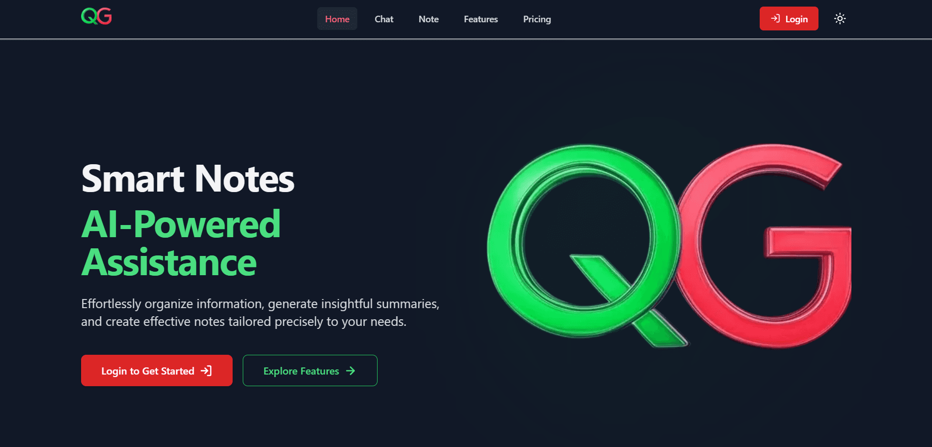 QGenius : AI Powerd notes generator.
