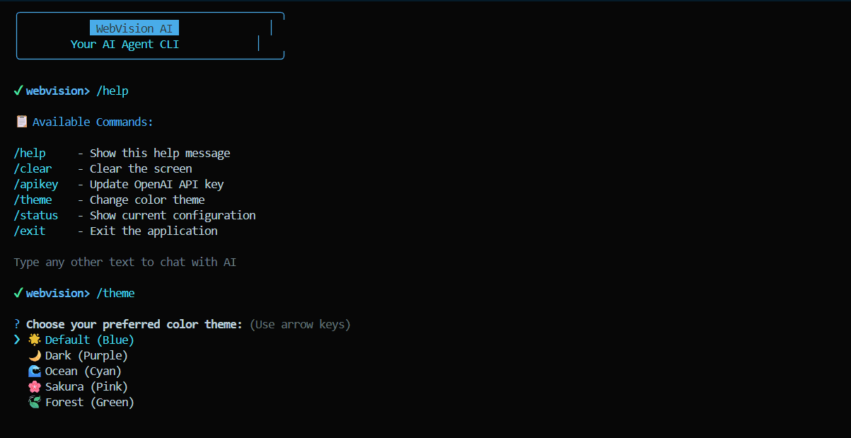 Webvision-CLI : Automate web browser